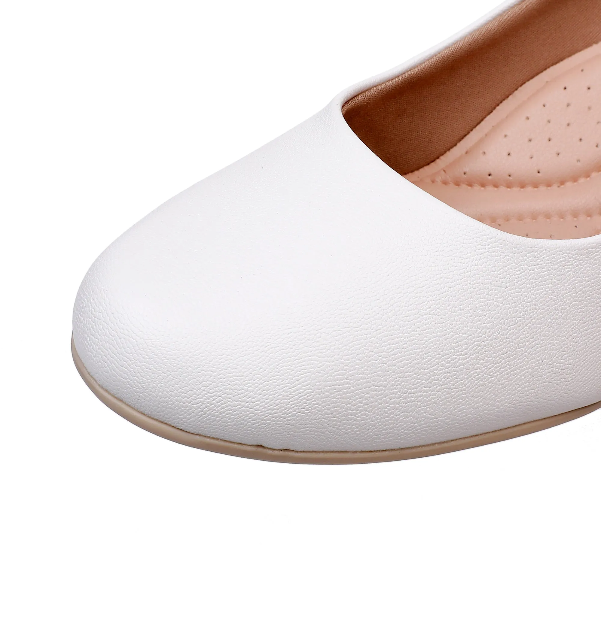 All-Day Comfort Pumps - White Nappa (110.072)