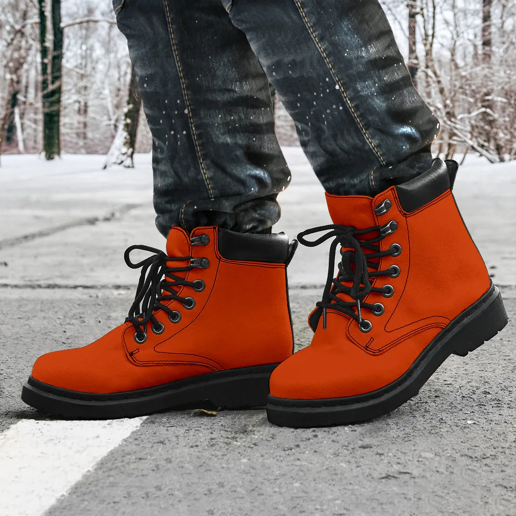 All-Season Boots_Texas Orange_Micro-Suede