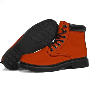 All-Season Boots_Texas Orange_Micro-Suede