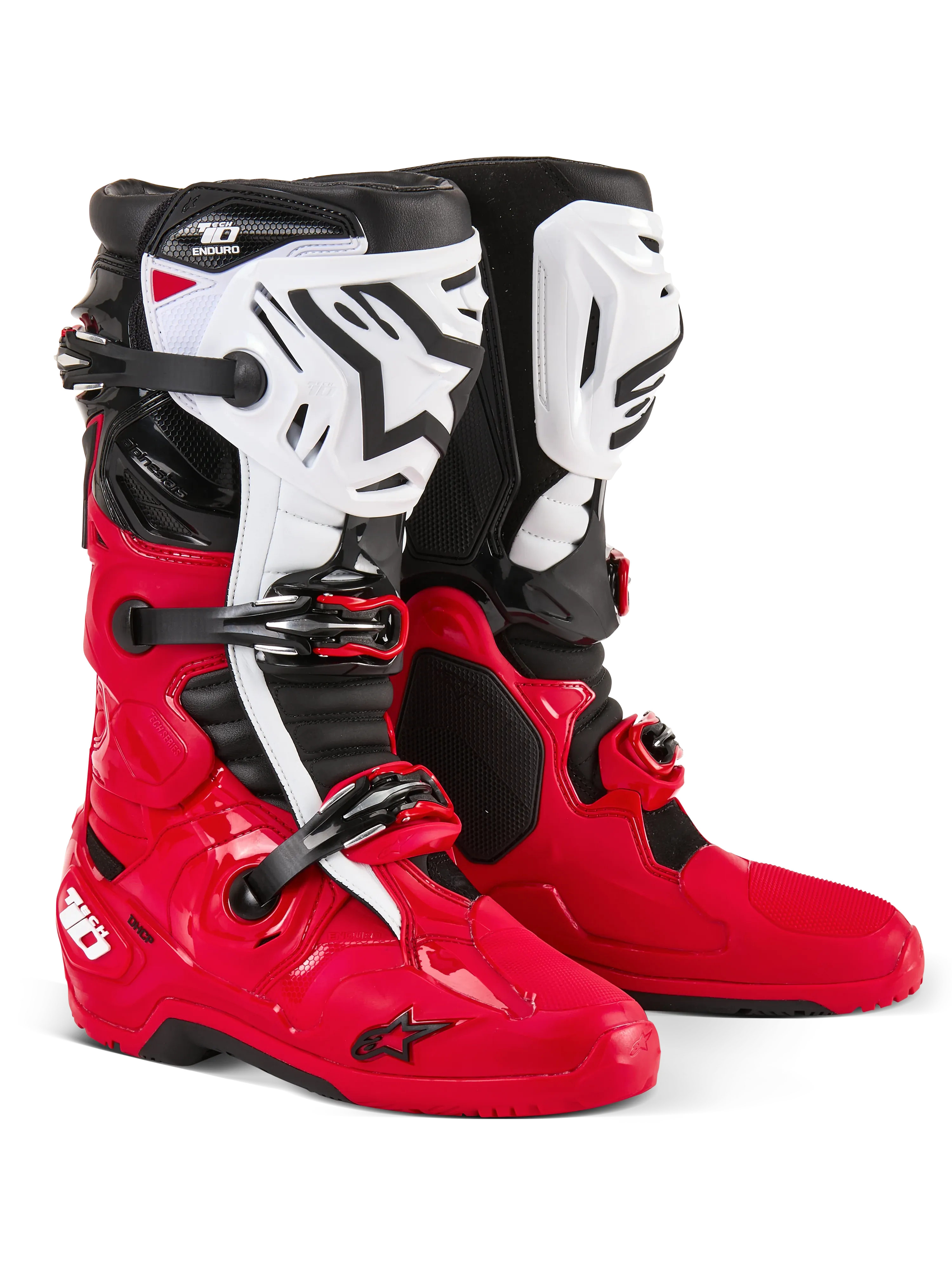 Alpinestars Tech 10 Enduro Boots - Bright Red/Black/White