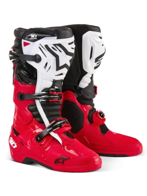 Alpinestars Tech 10 Enduro Boots - Bright Red/Black/White