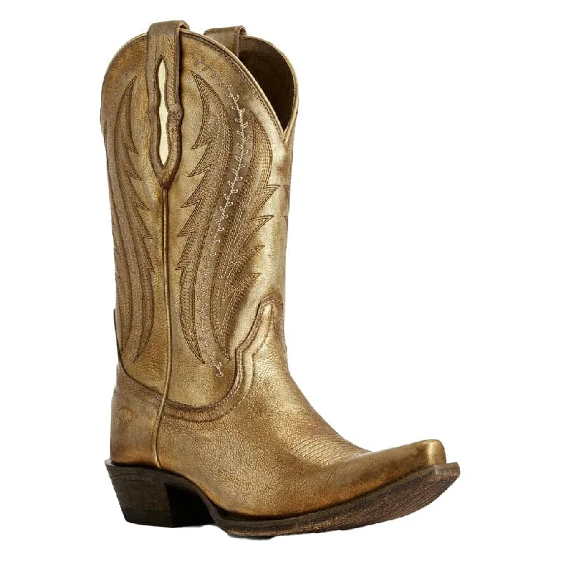 Ariat Women's Gold Metallic Tailgate Western Boots