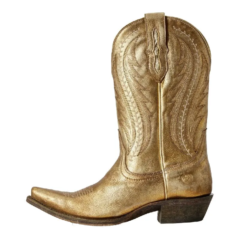 Ariat Women's Gold Metallic Tailgate Western Boots