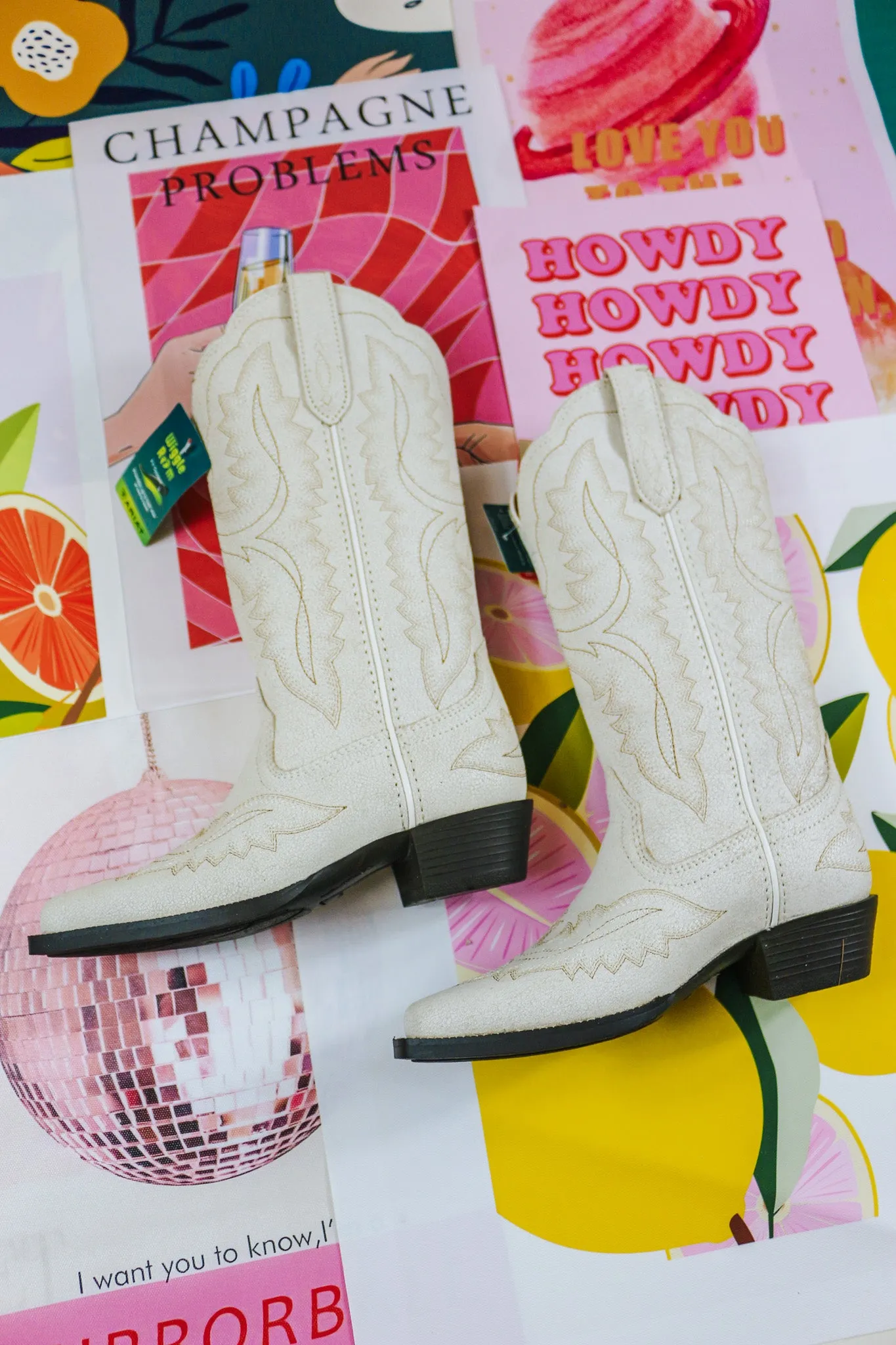 Ariat Youth Casanova Ivory Boots