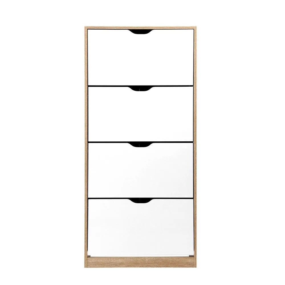 Artiss 48 Pairs Shoe Cabinet Rack Organiser Storage Shelf Wooden