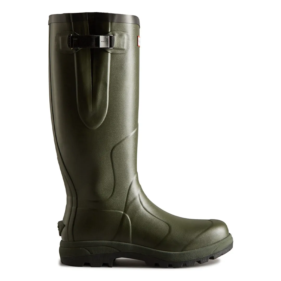 Balmoral Adjustable Classic Wellington Boots - Dark Olive by Hunter