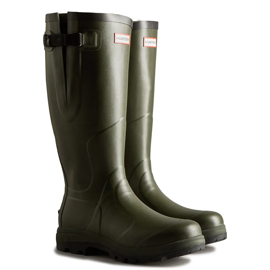 Balmoral Adjustable Classic Wellington Boots - Dark Olive by Hunter