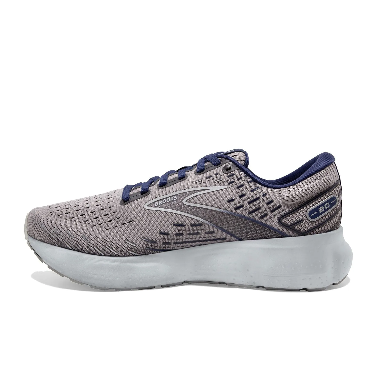 Brooks Glycerin 20 (Men) - Alloy/Grey/Blue Depths