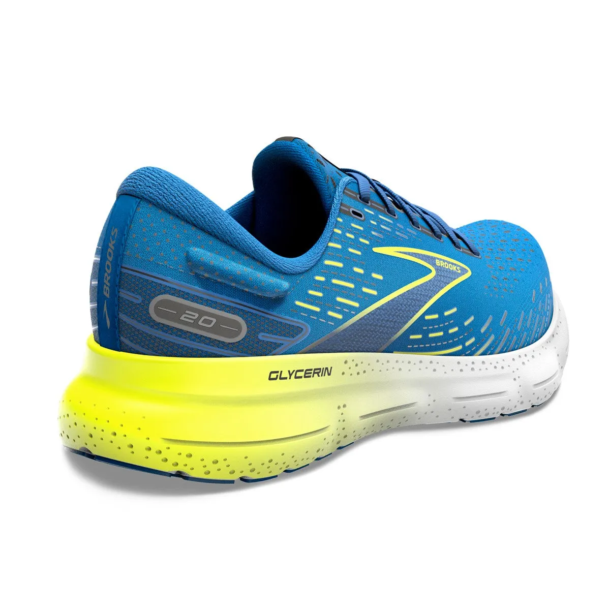 Brooks Glycerin 20 (Mens) - Blue/Nightlife/White