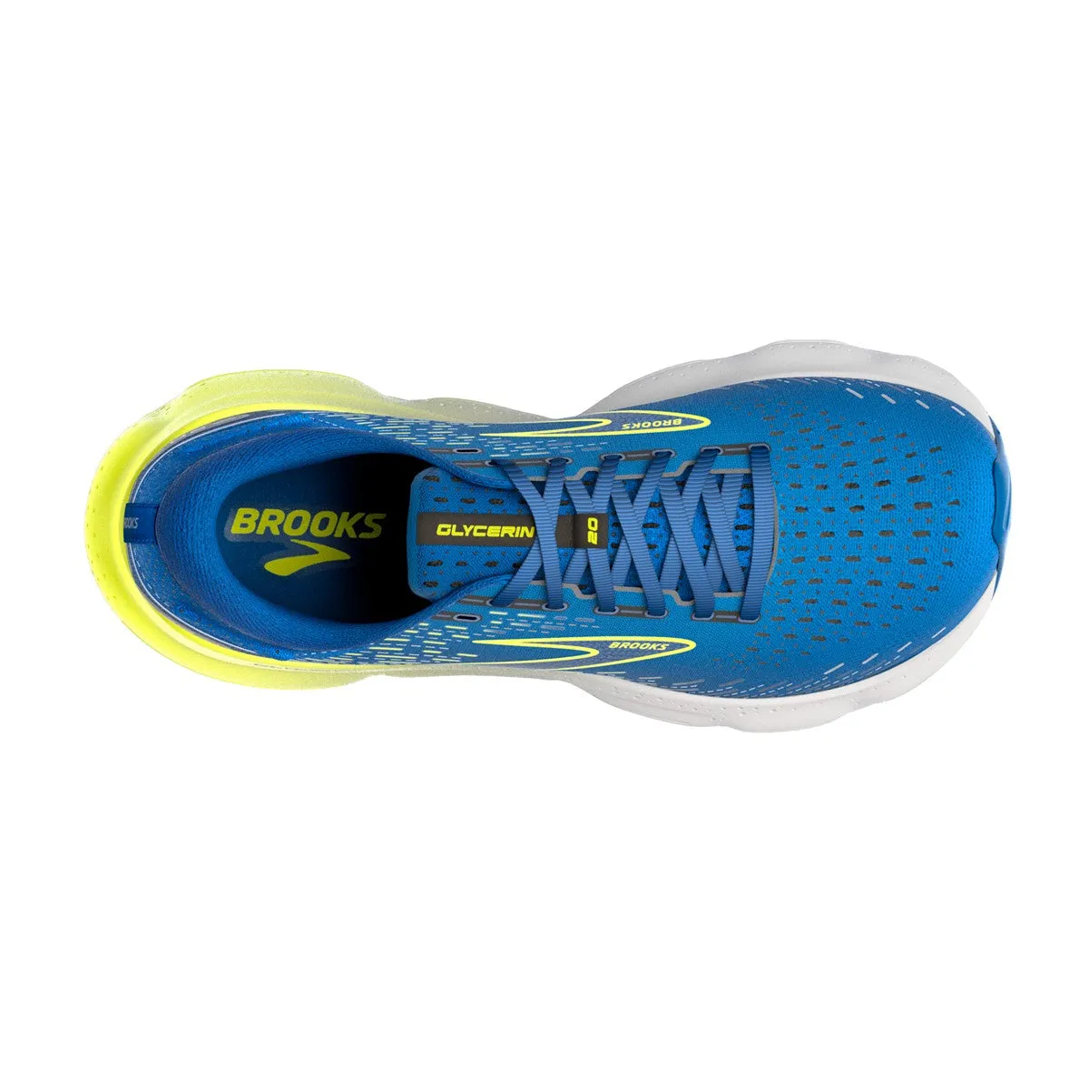 Brooks Glycerin 20 (Mens) - Blue/Nightlife/White