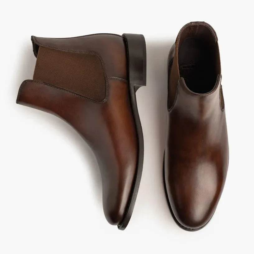 CHELSEA BOOTS-BROWN