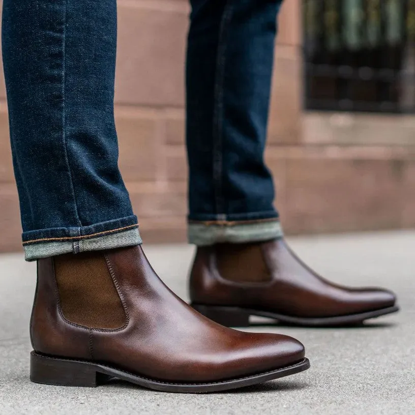 CHELSEA BOOTS-BROWN