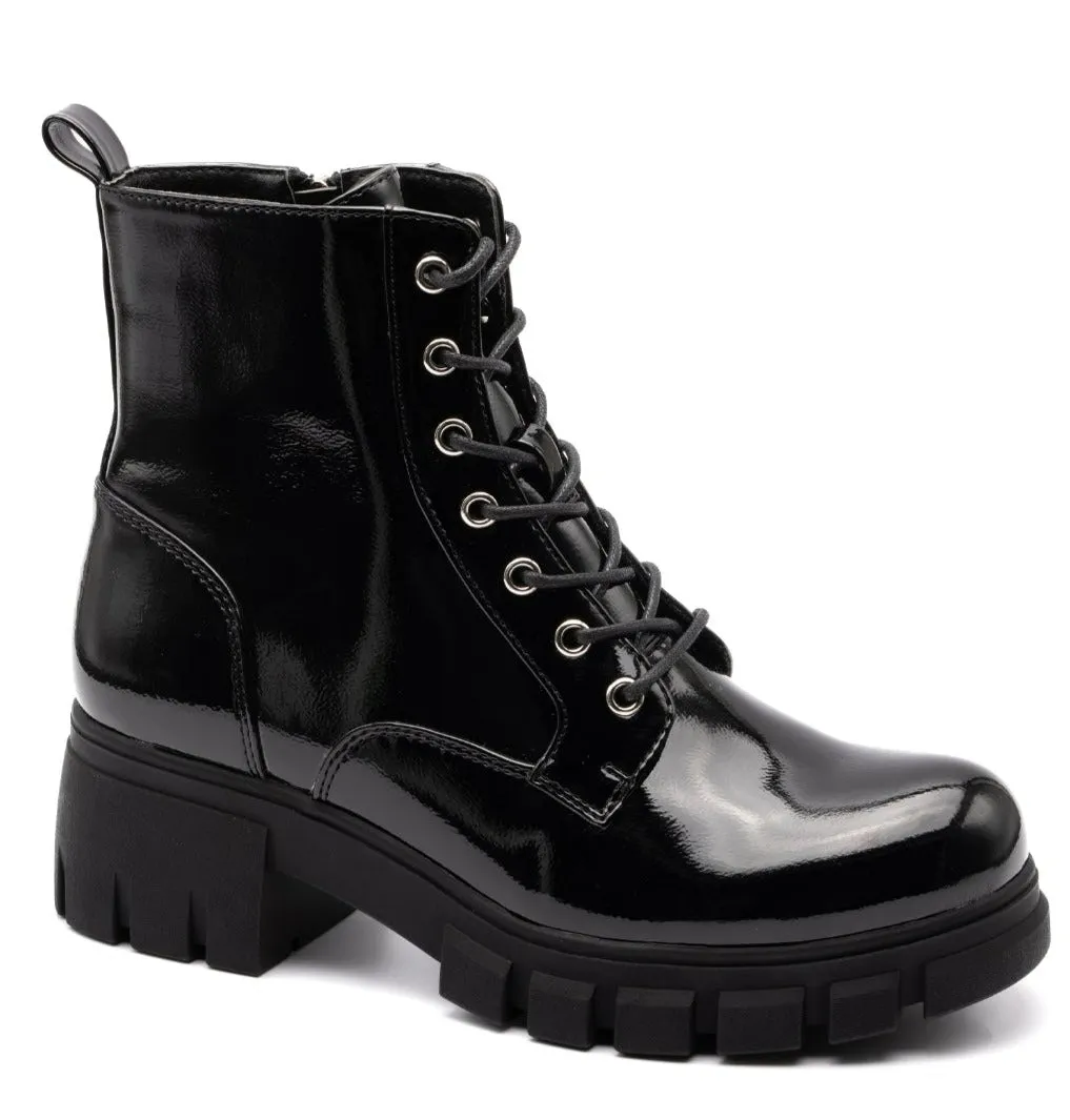 Cray- Black Patent Boots-SALE