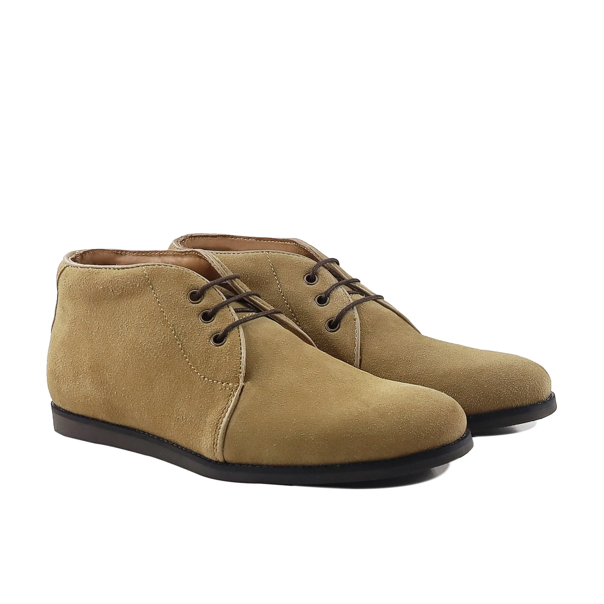 Gabe - Men's Camel Kid Suede Chukka Boot