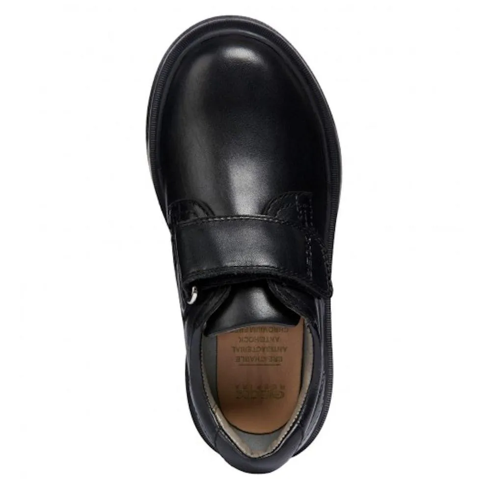 Geox Boy's J Riddock Black Leather (Sizes 36-41)