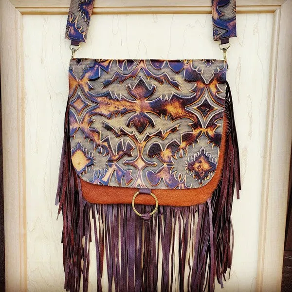 Hair On Hide w/ Laredo Flap Crossbody Handbag