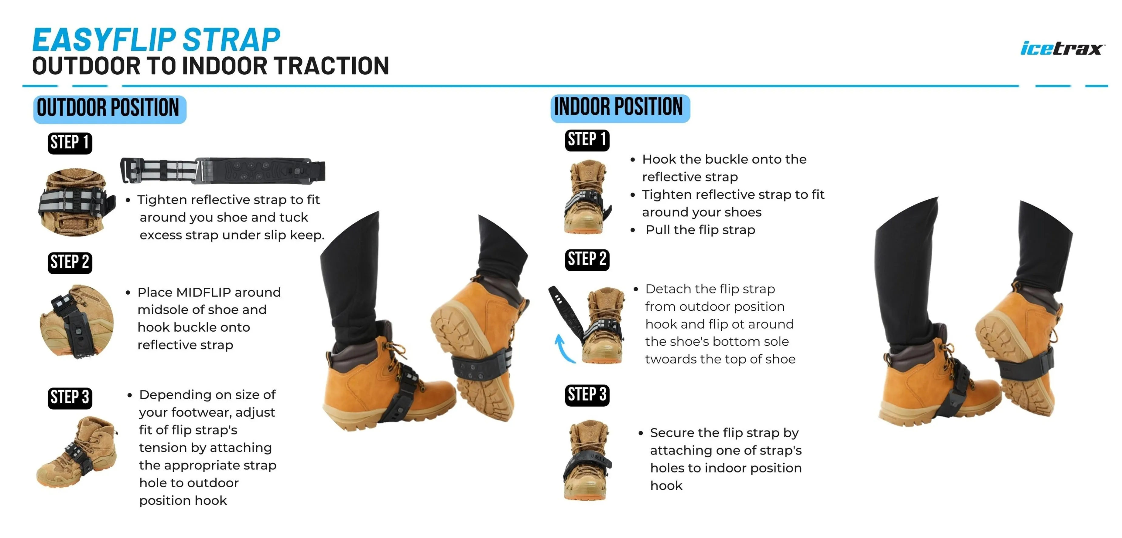 ICETRAX MIDFLIP Mid-Sole Ice Cleats