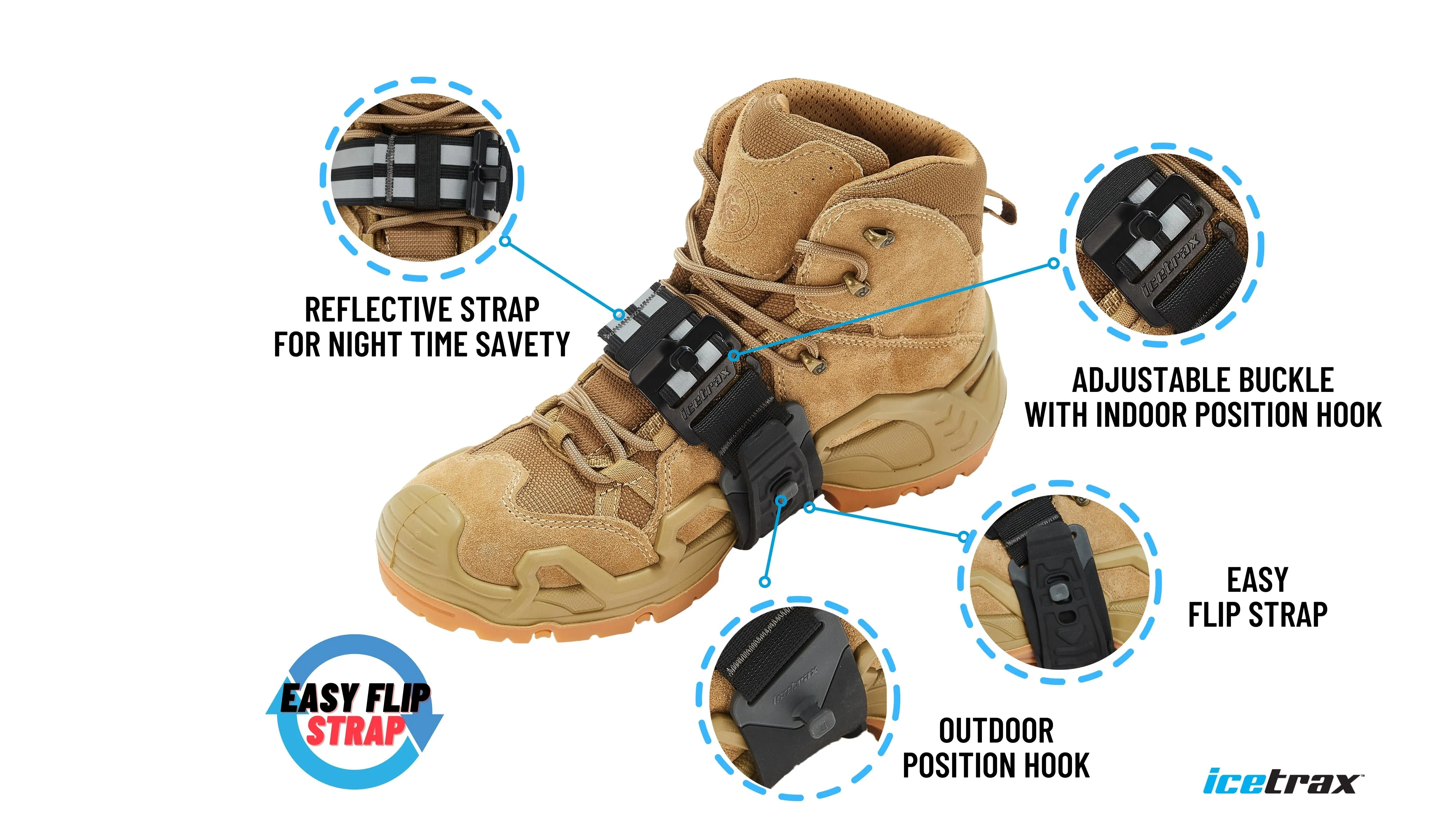 ICETRAX MIDFLIP Mid-Sole Ice Cleats