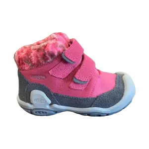 KEEN Little Kids' Knotch Double Strap Chukka Boots - Fruit Dove/Grey FINAL SALE