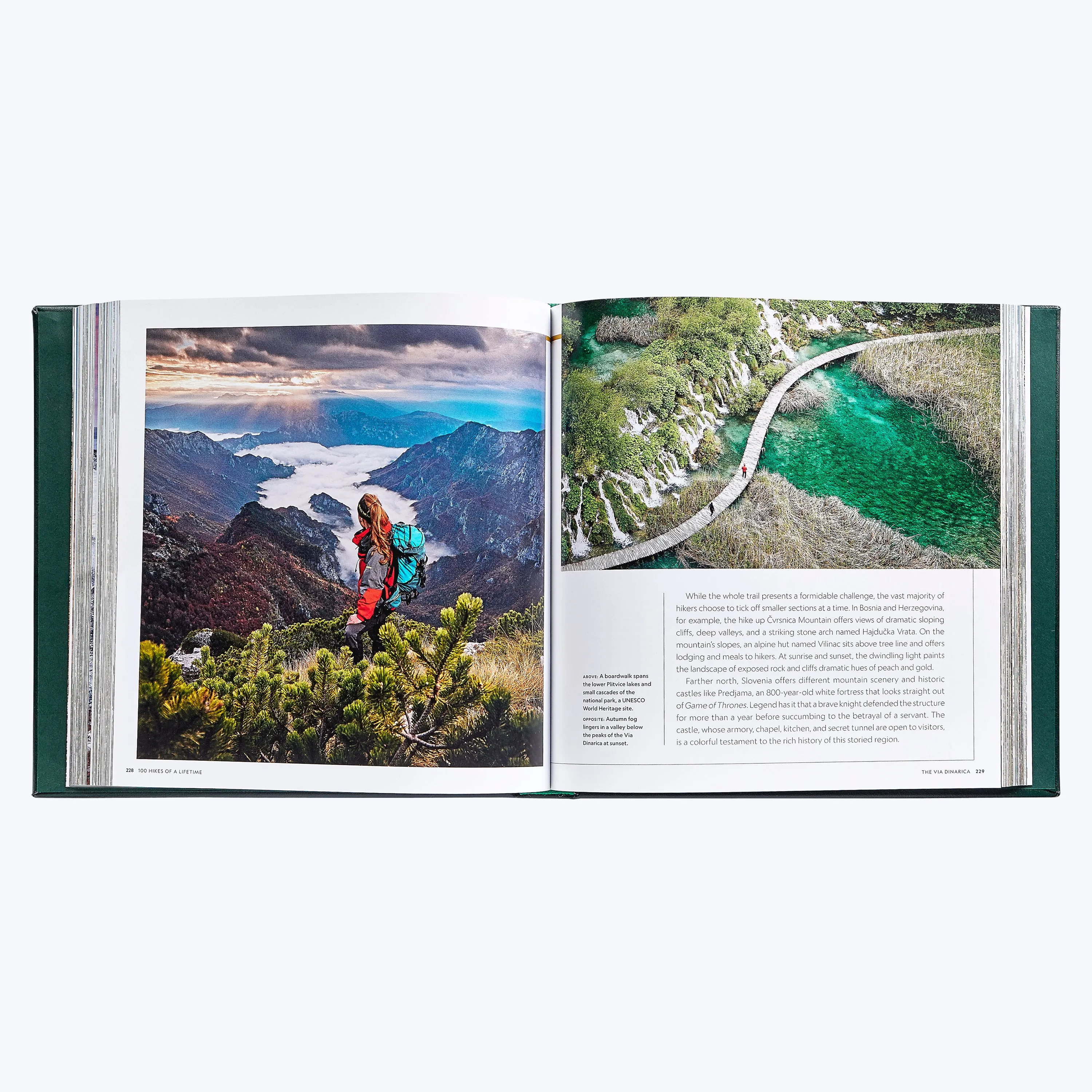 Leather Bound 100 Hikes Of A Lifetime