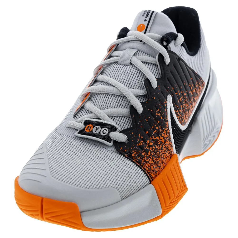 Mens GP Challenge Pro PRM Tennis Shoes - Stylish Pure Platinum and Black Design for Enhanced Performance