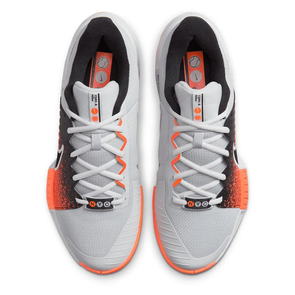 Mens GP Challenge Pro PRM Tennis Shoes - Stylish Pure Platinum and Black Design for Enhanced Performance