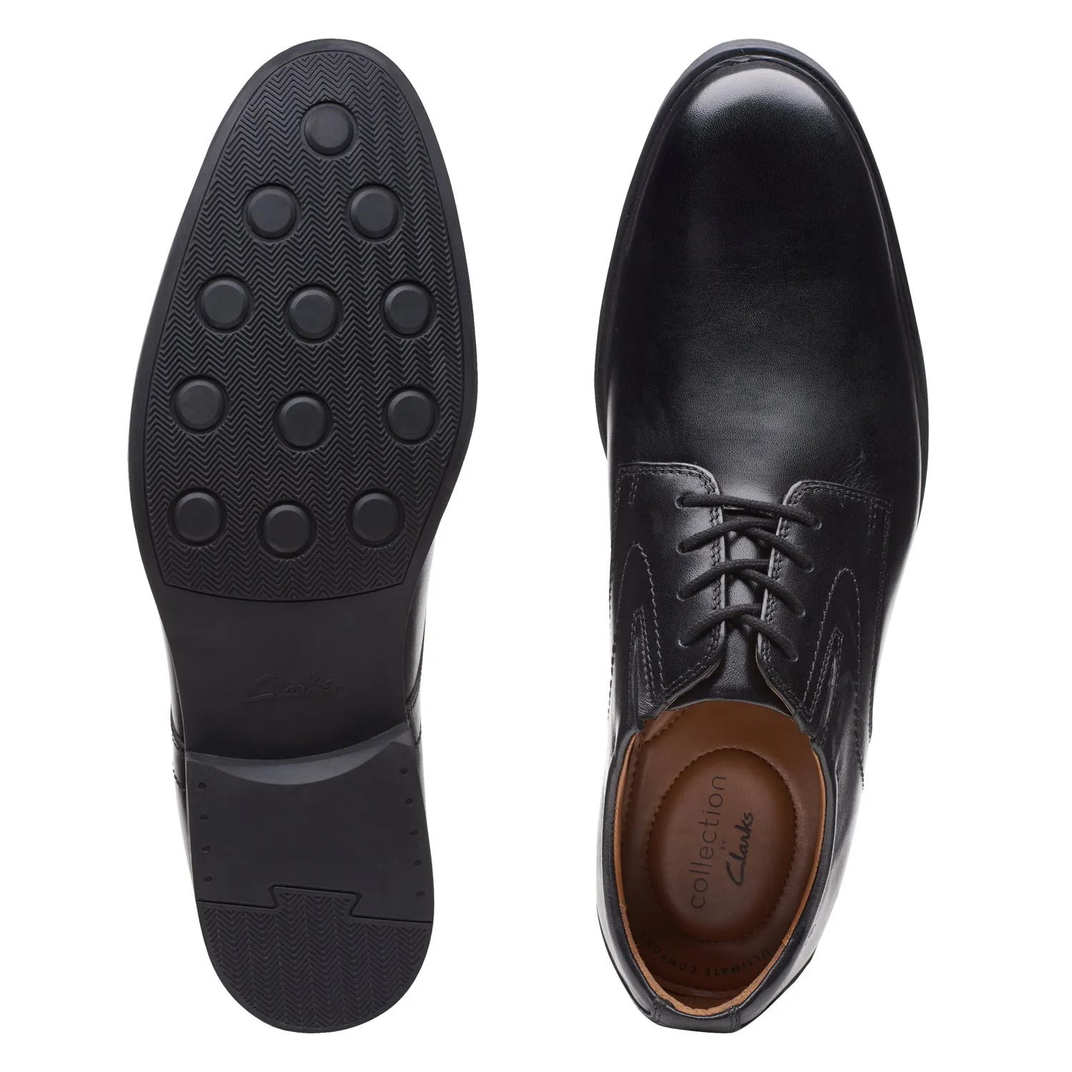 Mens - Whiddon Plain Black Leather