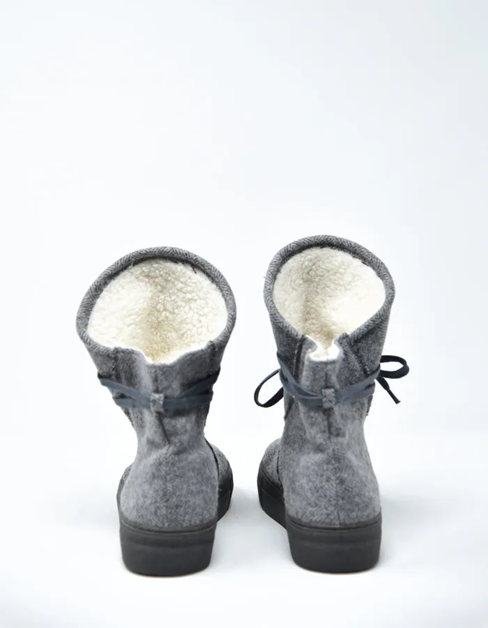 Michone Burel Fur Grey Boots