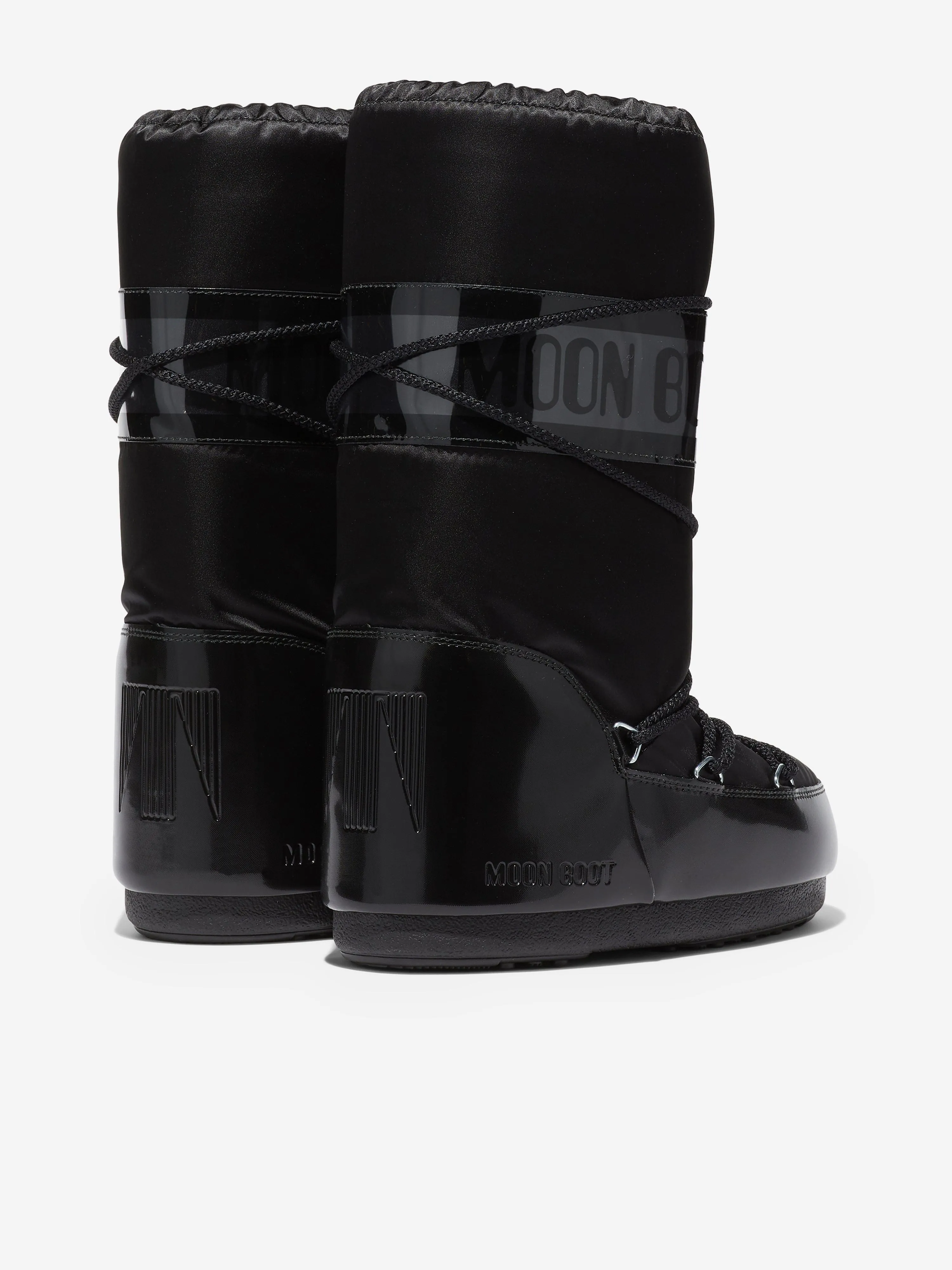 Moon Boot Kids Icon Glance Boots in Black