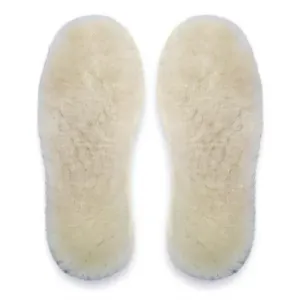 Natural Wool Insoles-100% Real Sheepskin (Women Size: 11.5)