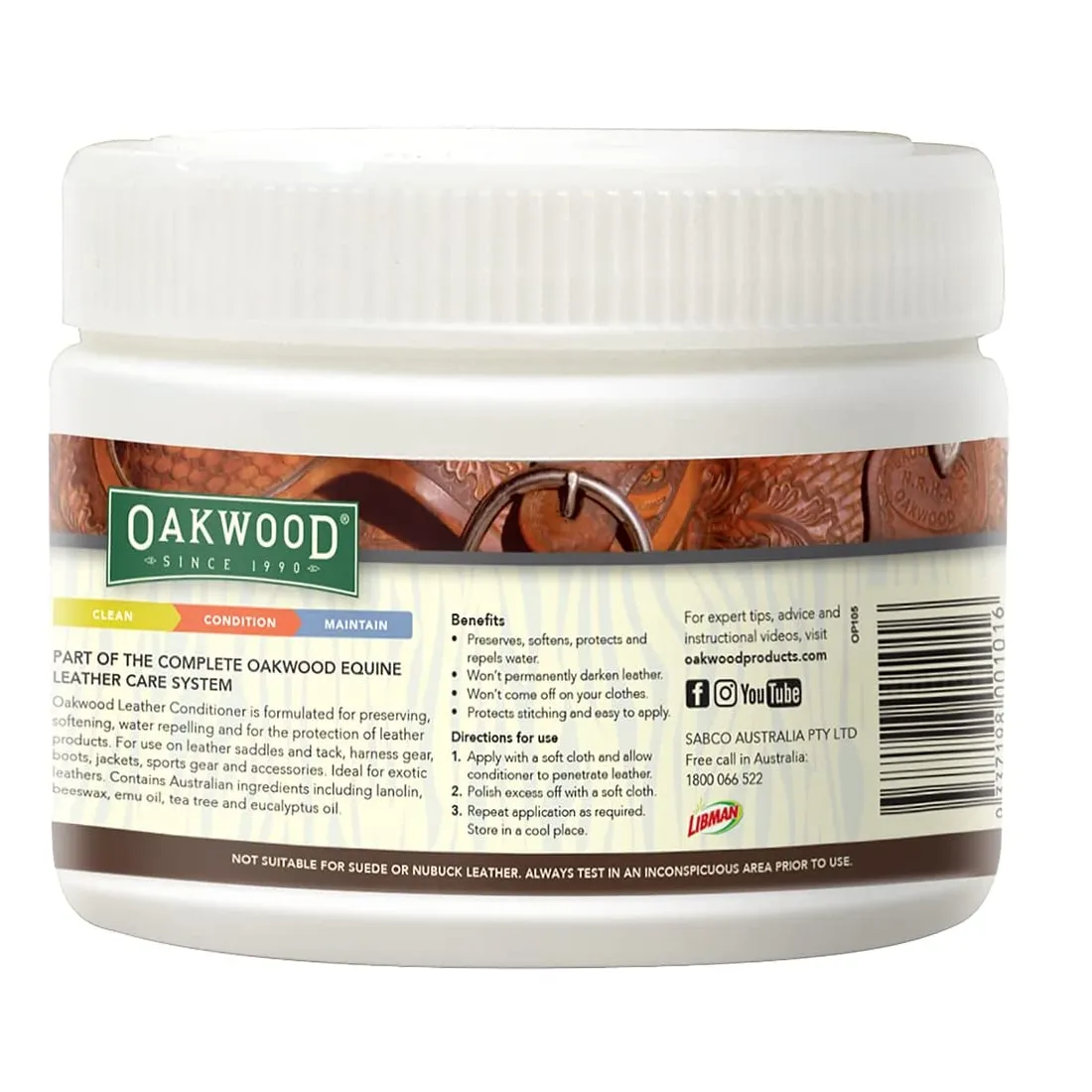 Oakwood Leather Conditioner - 500 ML