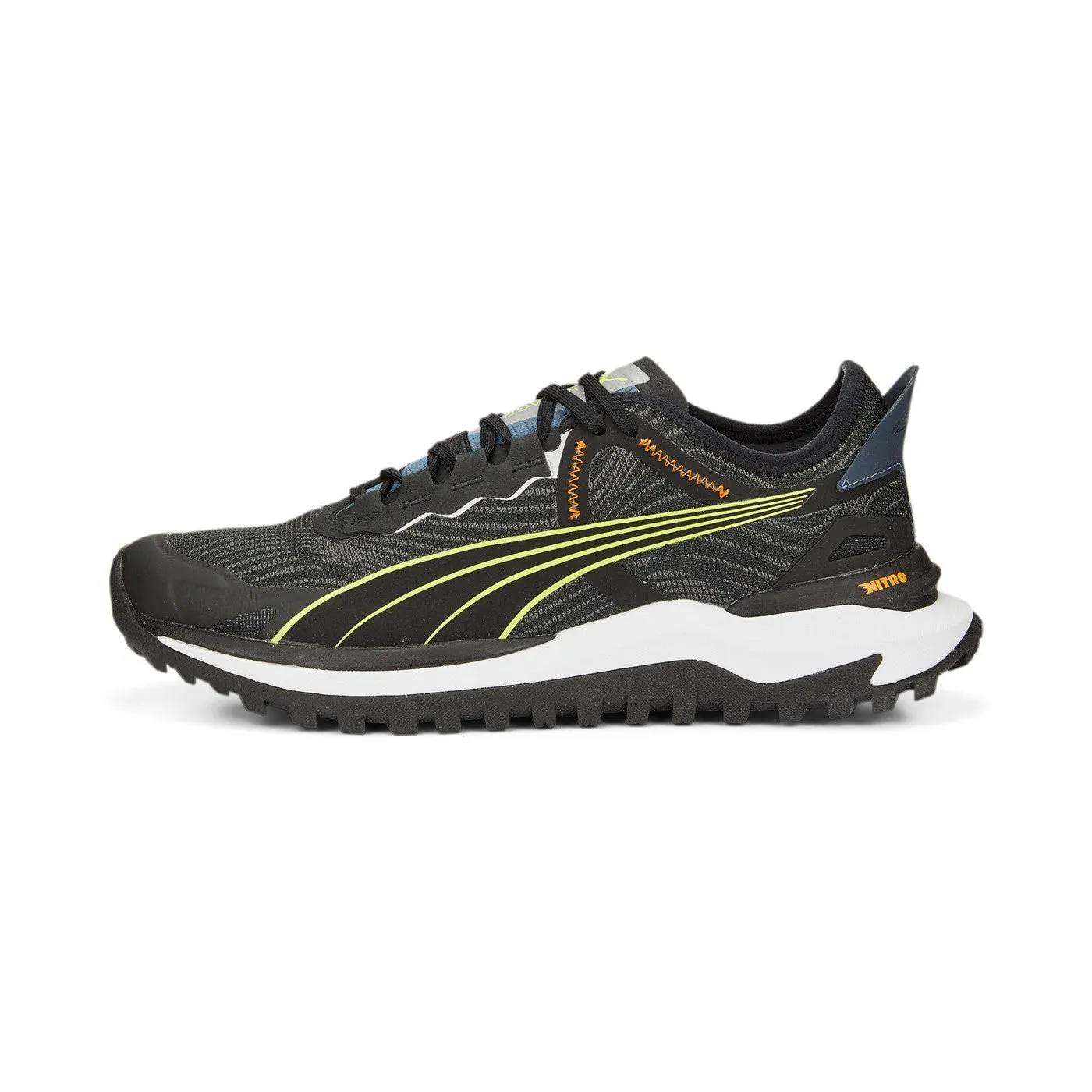 Puma trail shoe voyage Nitro 2 376919 04 black-light lime 