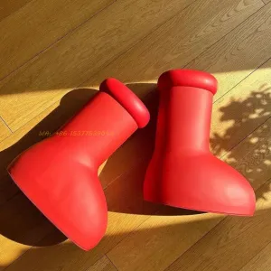 Red Rain Boots - Thick Bottom