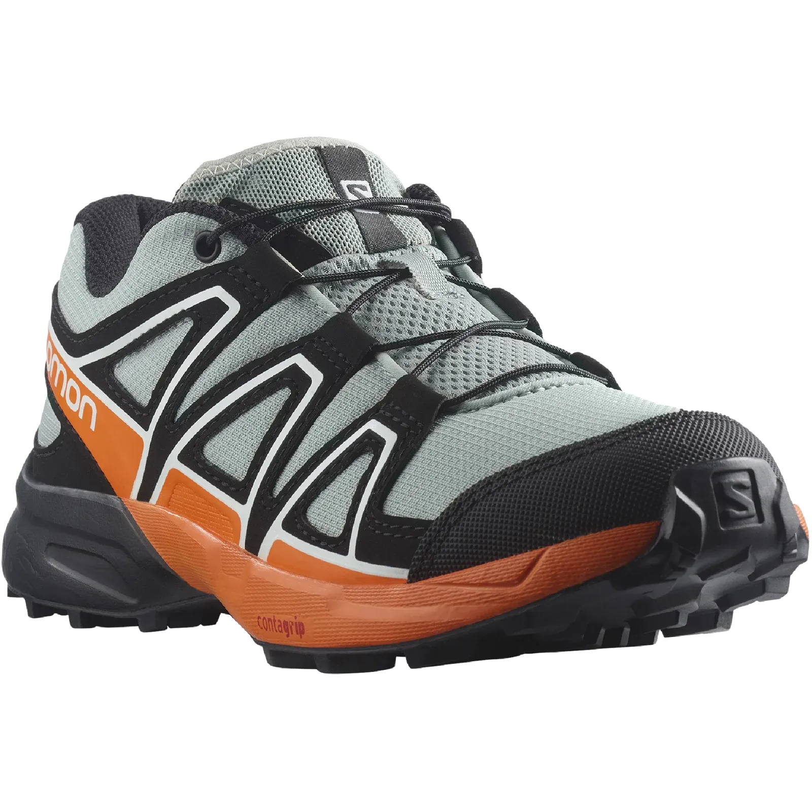 Salomon Speedcross (Wrought Iron/Black/Vibrant Orange) JNR