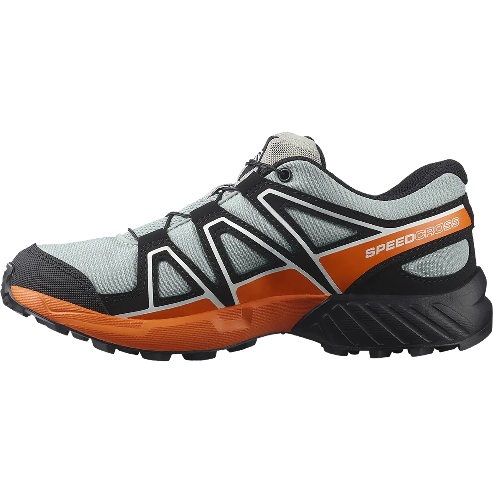 Salomon Speedcross (Wrought Iron/Black/Vibrant Orange) JNR