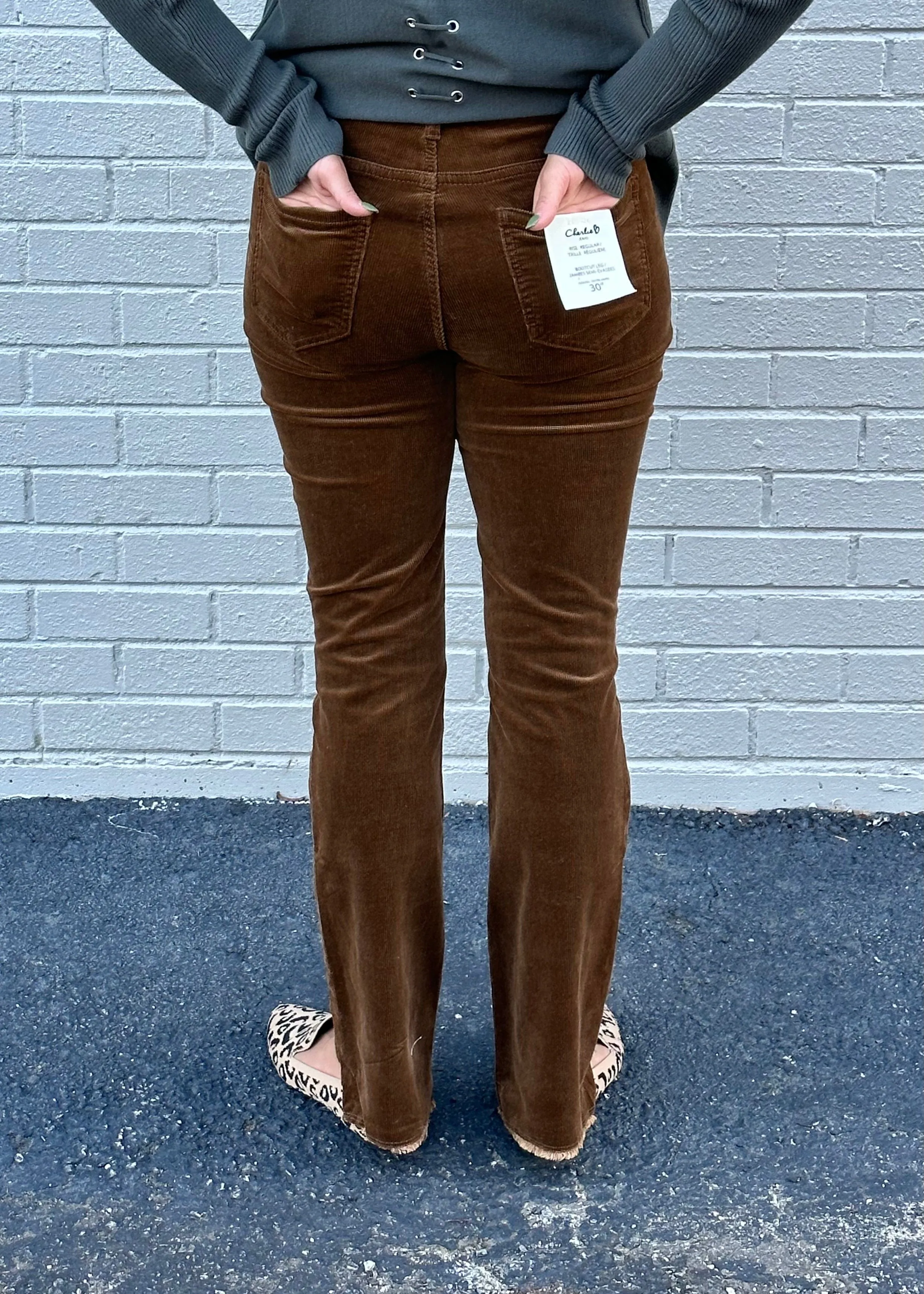 Stretch Corduroy Pant by Charlie B | 2 colors