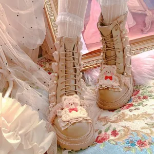 Teddy Bear Ankle Boots