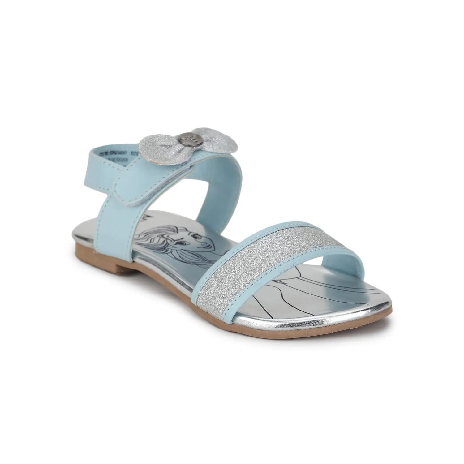 toothless Disney Frozen Kids Girls Blue/Silver Fashion Sandals(FZPGFS4247-8-9Y)