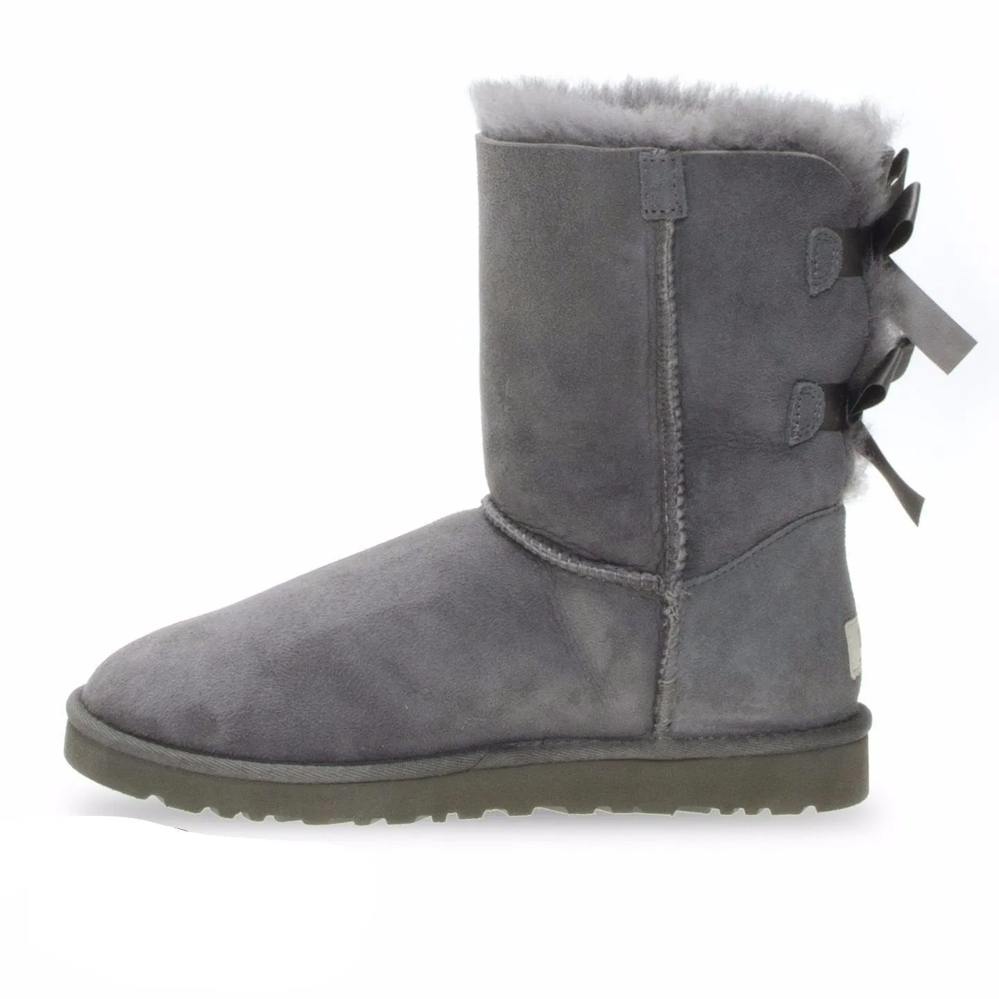 UGG Bailey Bow Grey Boots - Youth