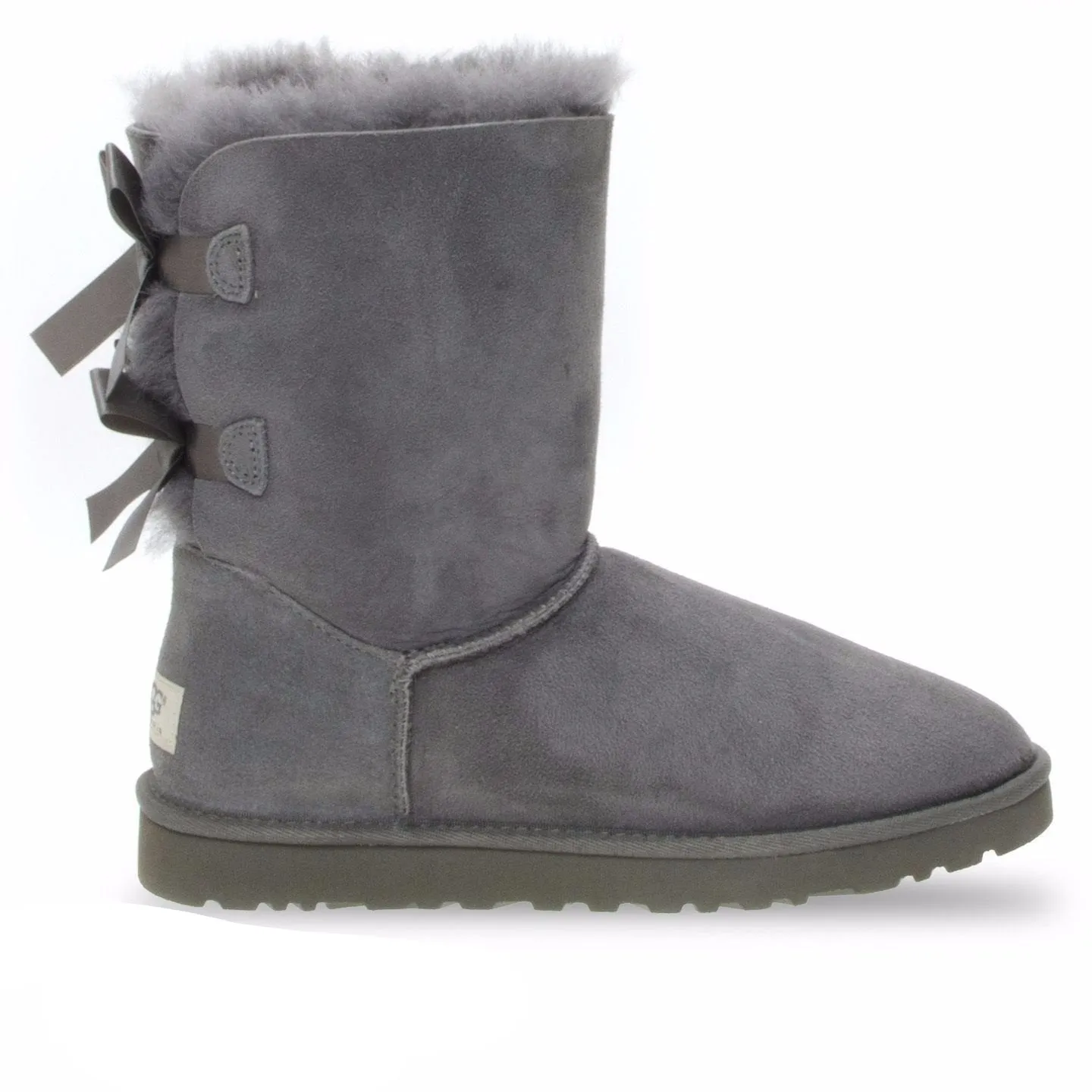 UGG Bailey Bow Grey Boots - Youth