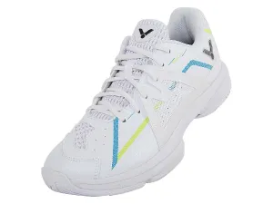 Victor P6500 White (Stability) Wide Fit Badminton Shoes