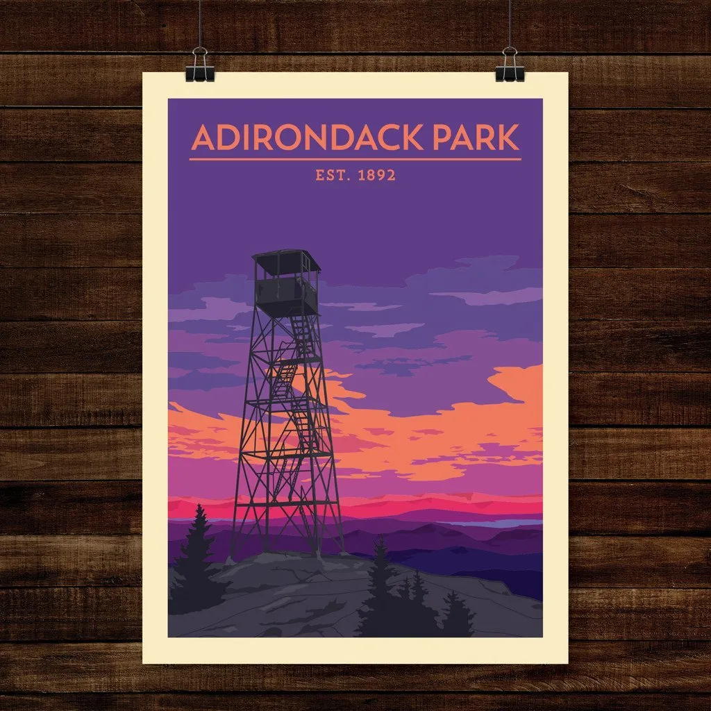 Vintage Print | Adirondack Park