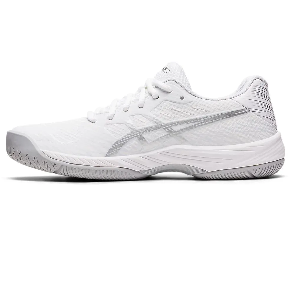 Women`s GEL-Game 9 Tennis Shoes White and Pure Silver