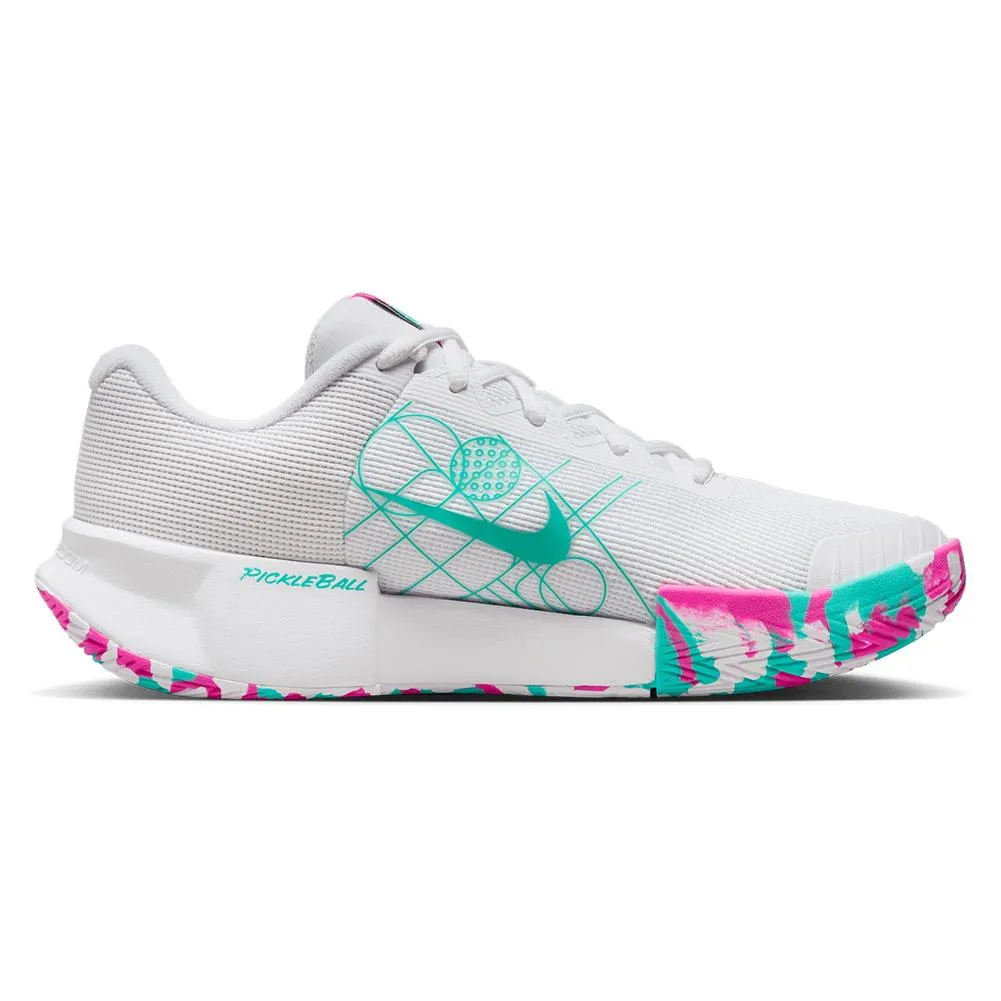 Women's GP Pickleball Pro Shoes White and Alchemy Pink