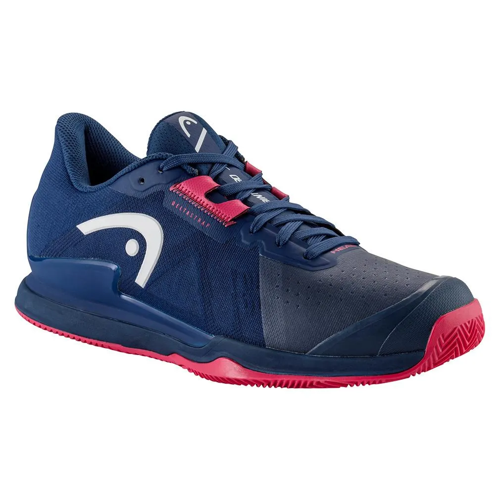 Women's Sprint Pro 3.5 Clay Tennis Shoes Dark Blue and Azalea